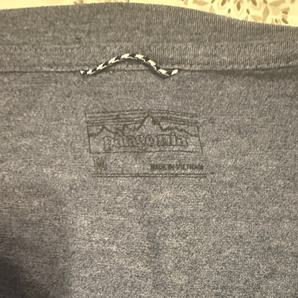 Patagonia Heather Blue Base Layer Shirt